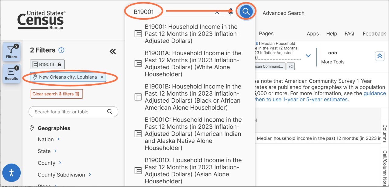 Can I search by Table ID? Image