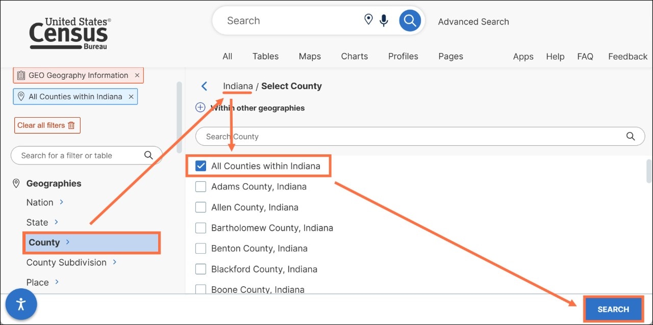How Can I Find the Land Area of a Geography? Image