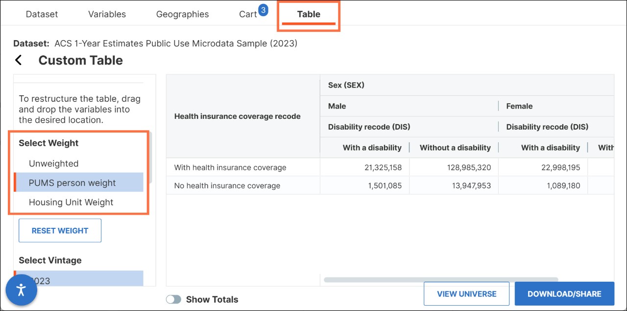 which-statistical-weight-should-i-apply-in-the-mdat