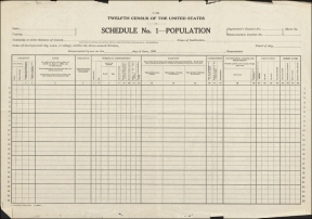 1900 census form