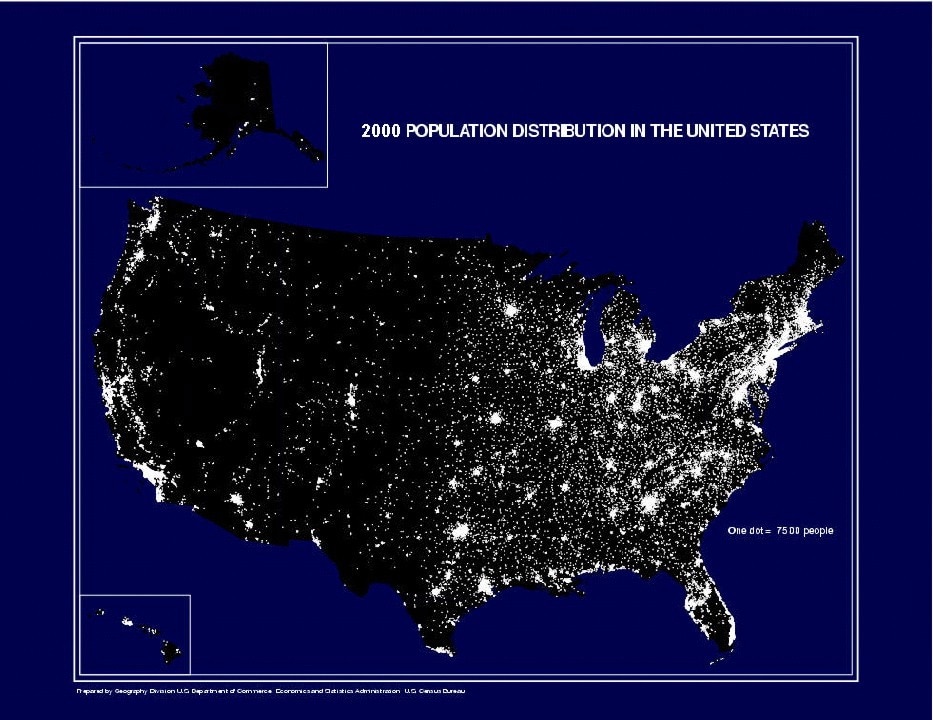 North American Population Map