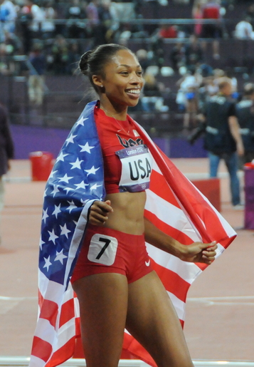 Allyson Felix at the 2012 Olympics