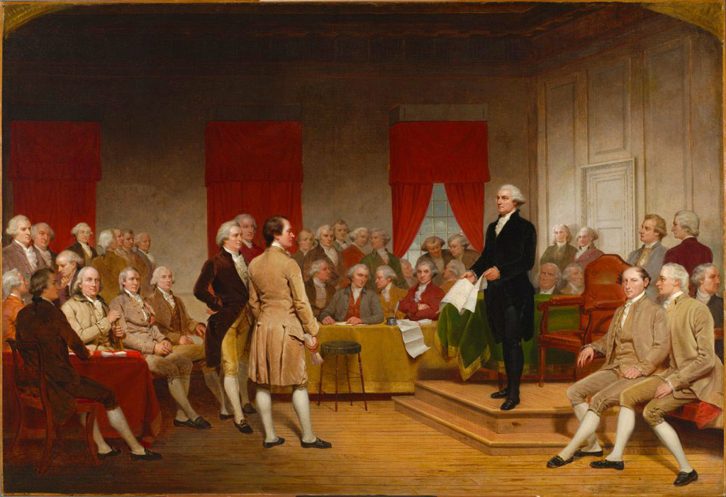 Painting of the 1787 Constitutional Convention.