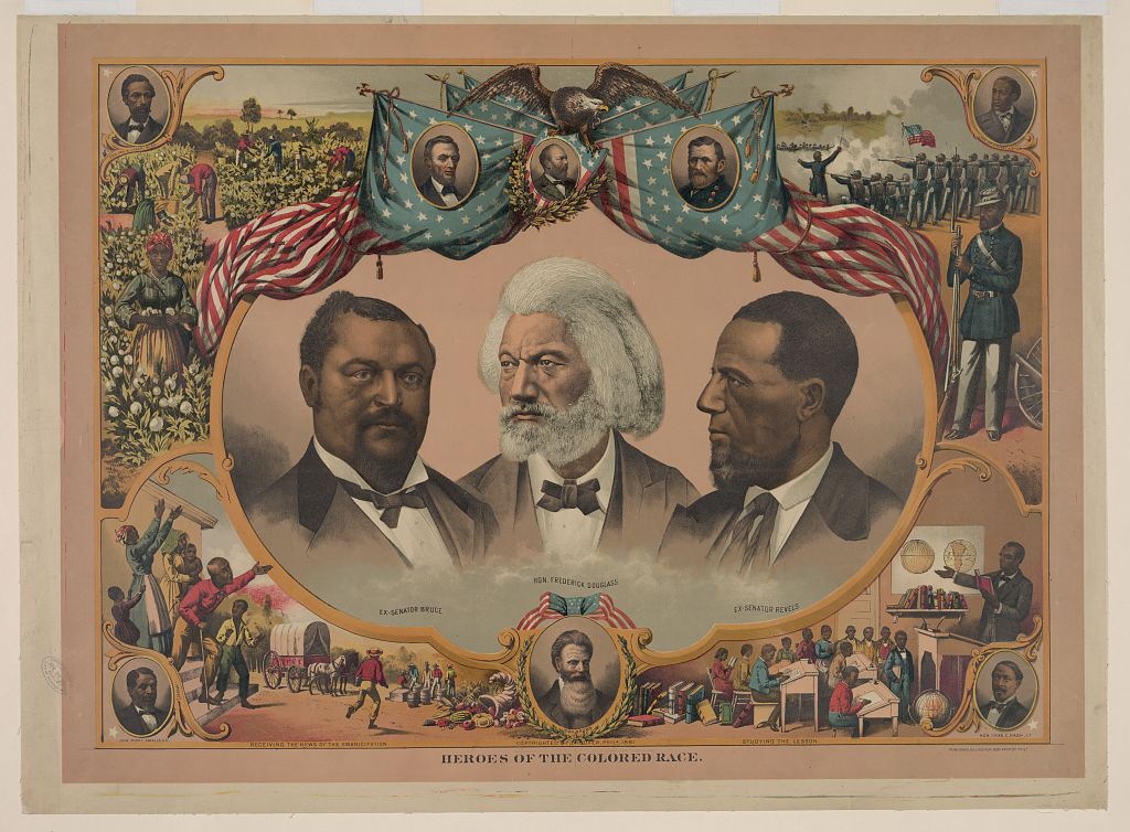 Heroes of the Colored Race lithograph
