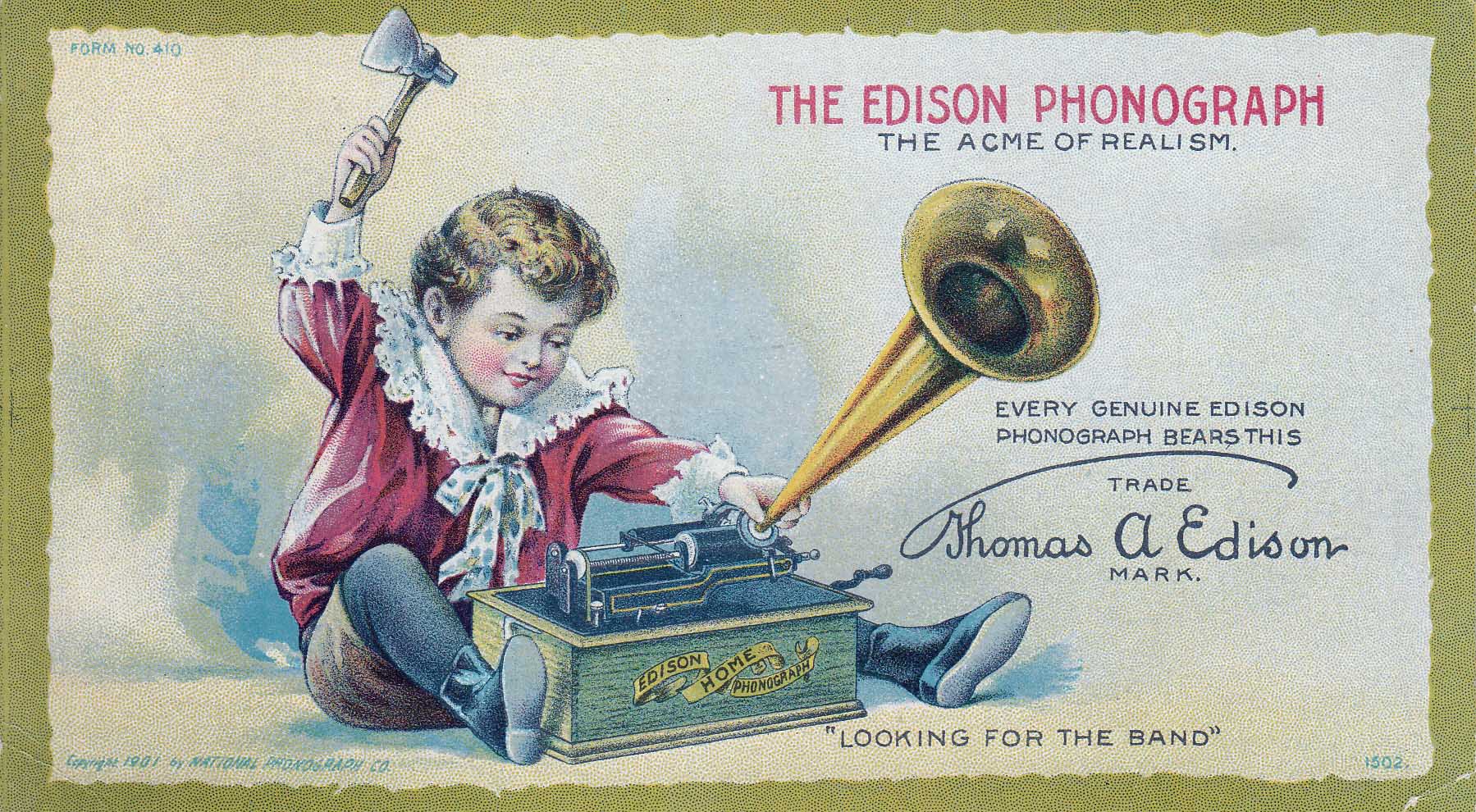 Edison Phonograph Advertisement