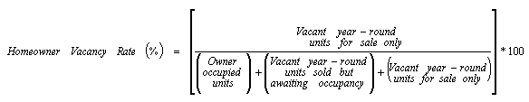 Homeowner Vacancy Rate Formula