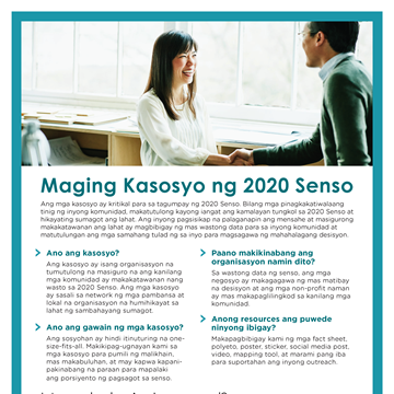Maging Kasosyo ng 2020 Senso