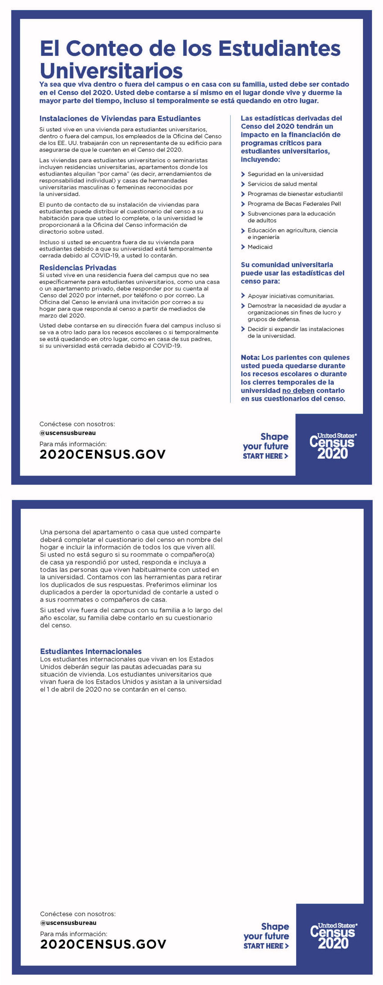 El Conteo de los Estudiantes Universitarios