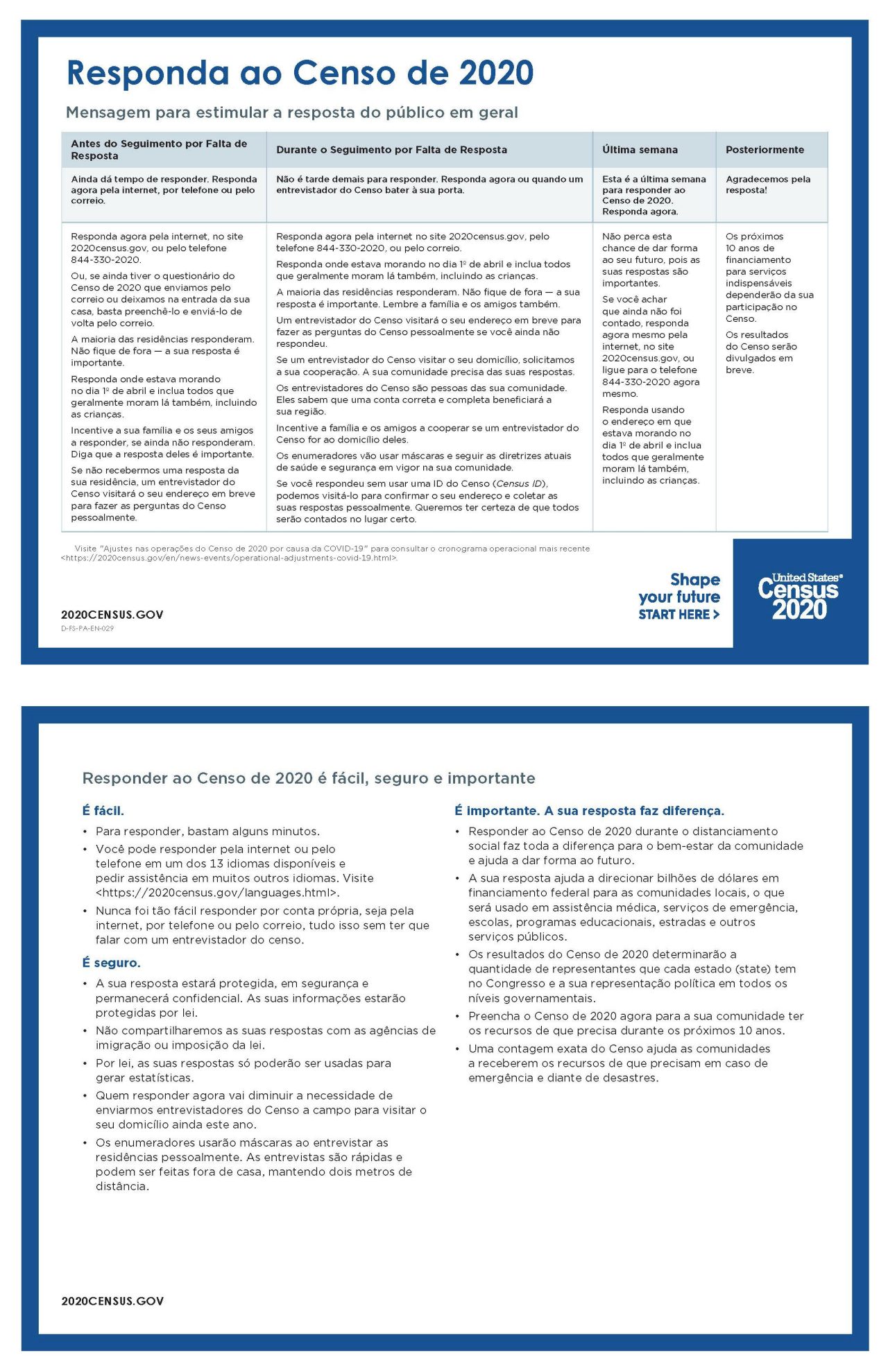 Responda ao Censo de 2020