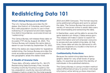Redistricting Data 101