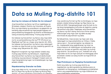 Data sa Muling Pag-distrito 101