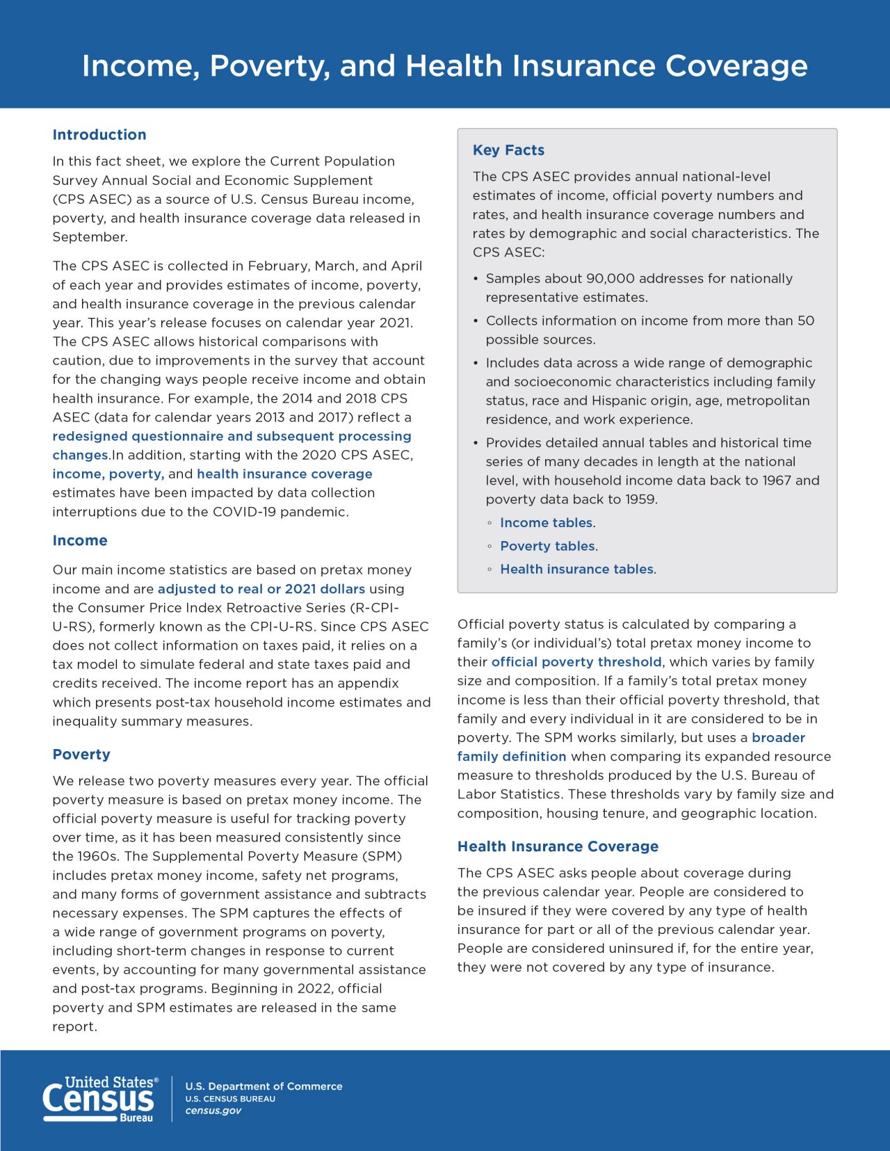 Income, Poverty, and Health Insurance Coverage