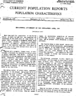 Educational Attainment of the Populations: April,1947