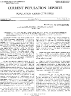 Current Population Reports, Population Characteristics: School Enrollment, Educational Attainment and Illiteracy, October 1952