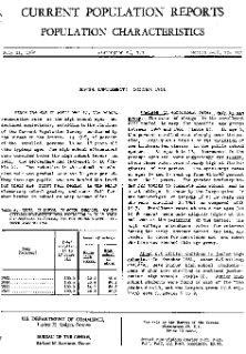 School Enrollment: October 1961