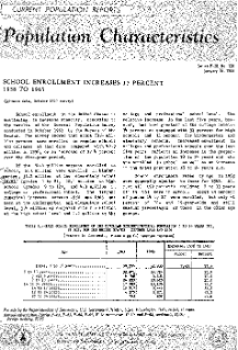 School Enrollment Increases 17 Percent 1958 to 1963