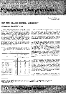 Men With College Degrees: March 1967