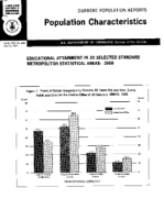 Educational Attainment in 30 Selected Standard Metropolitan Statistical Areas: 1969