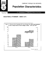 Population Characteristics: Educational Attainment March 1971