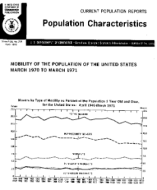Mobility of the Population of the United States March 1970 to March 1971 - Report 