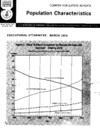 Population Characteristics: Educational Attainment March 1972