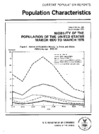 Mobility of the Population of the United States March 1970 to 1975 - Report