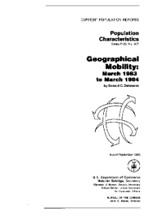 Geograhical Mobility: March 1983 to March 1984