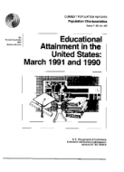Educational Attainment in the United States: March 1991 and 1990