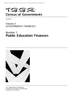 Government Finances, Public Education Finances