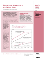 Educational Attainment in the United States: March 1999