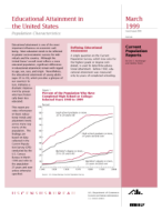 Educational Attainment in the United States, March 1999