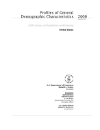 Profiles of General Demographic Characteristics, United States: 2000 (National)