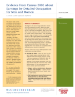 Evidence From Census 2000 About Earnings by Detailed Occupation for Men and Women