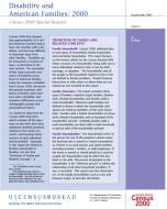 Disabilities and American Families: 2000