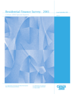 Residential Finance Survey: 2001
