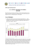 2009 Capital Spending Report