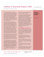 Fertility of American Women: 2008