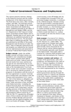 Section 9. Federal Government Finances and Employment