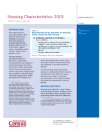 Housing Characteristics: 2010