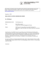2010 Census Coverage Measurement Initial Housing Unit Independent Listing, Matching, and Followup Operations