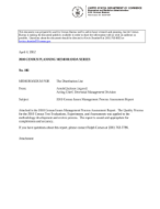 2010 Census Issues Management Process Assessment Report