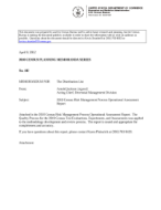 2010 Census Risk Management Process Operational Assessments Report