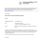 2010 Census Paid Advertising Heavy-Up Experiment Evaluation Report