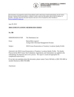 2010 Census Enumeration at Transitory Locations Quality Profile