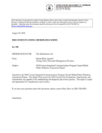 2010 Census Integrated Communications Program Earned Media Public Relations Assessment Report