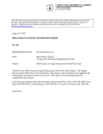 2010 Census Coverage Measurement Recall Bias Study