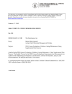 2010 Census Evaluation of Address Listing Maintenance Using Supplemental Data Sources