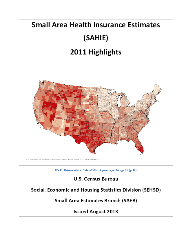 Small Area Health Insurance Estimates (SAHIE) 2011 Highlights