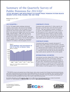 Summary of the Quarterly Survey of Publlic Pensions for 2013: Q1