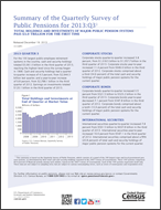 Summary of the Quarterly Survey of Publlic Pensions for 2013: Q3